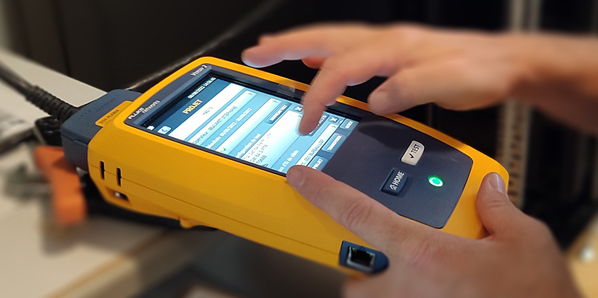 fluu Certification d’un câblage avec un testeur Fluke Networks Versiv