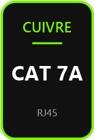 Câblage cuivre RJ45 catégorie 7A